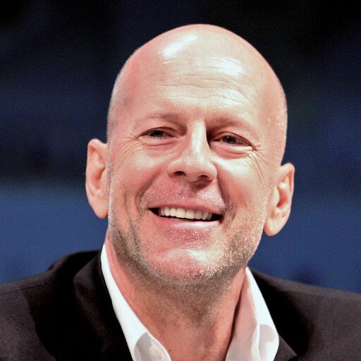 Portrait de Bruce Willis en couleur